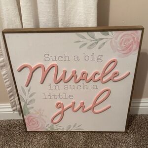 The Spring Shop Pink and White Miracle Wall Art
